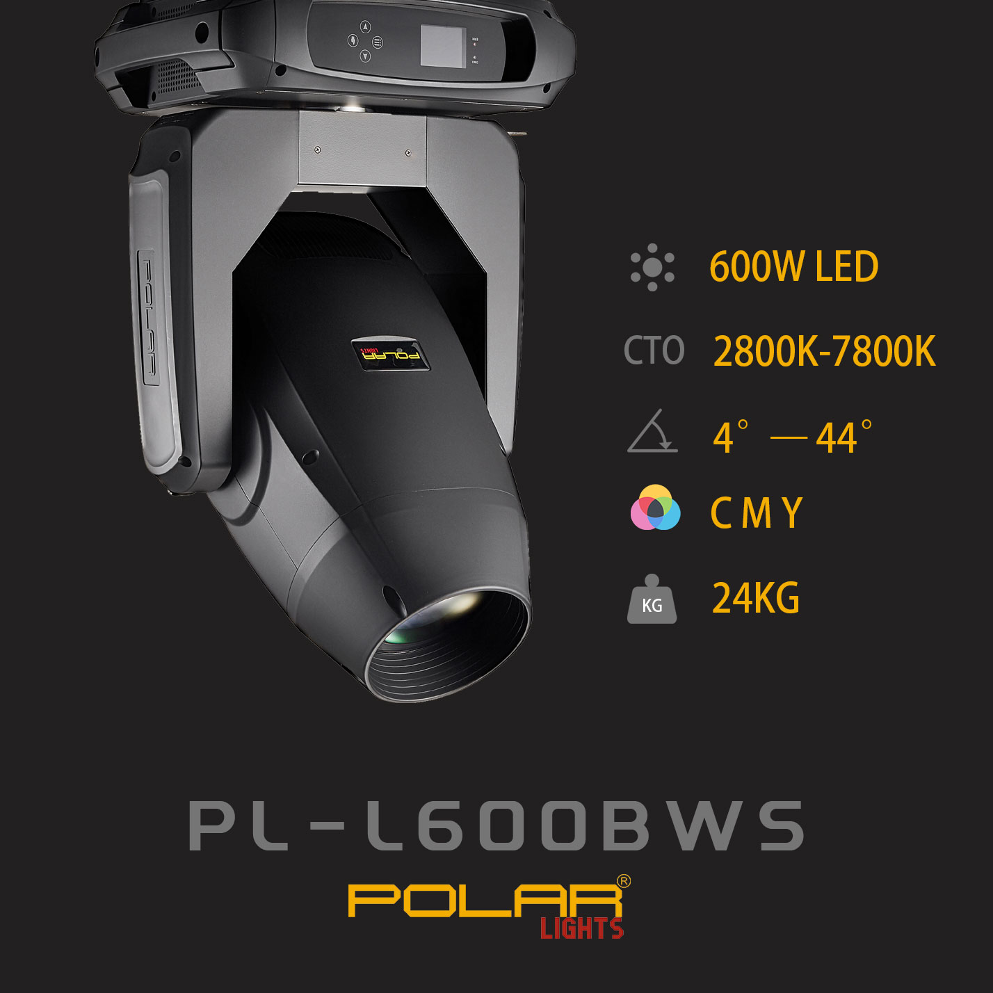 LED 600W Beam Spot Wash 3in1 Moving Head with CMY CTO