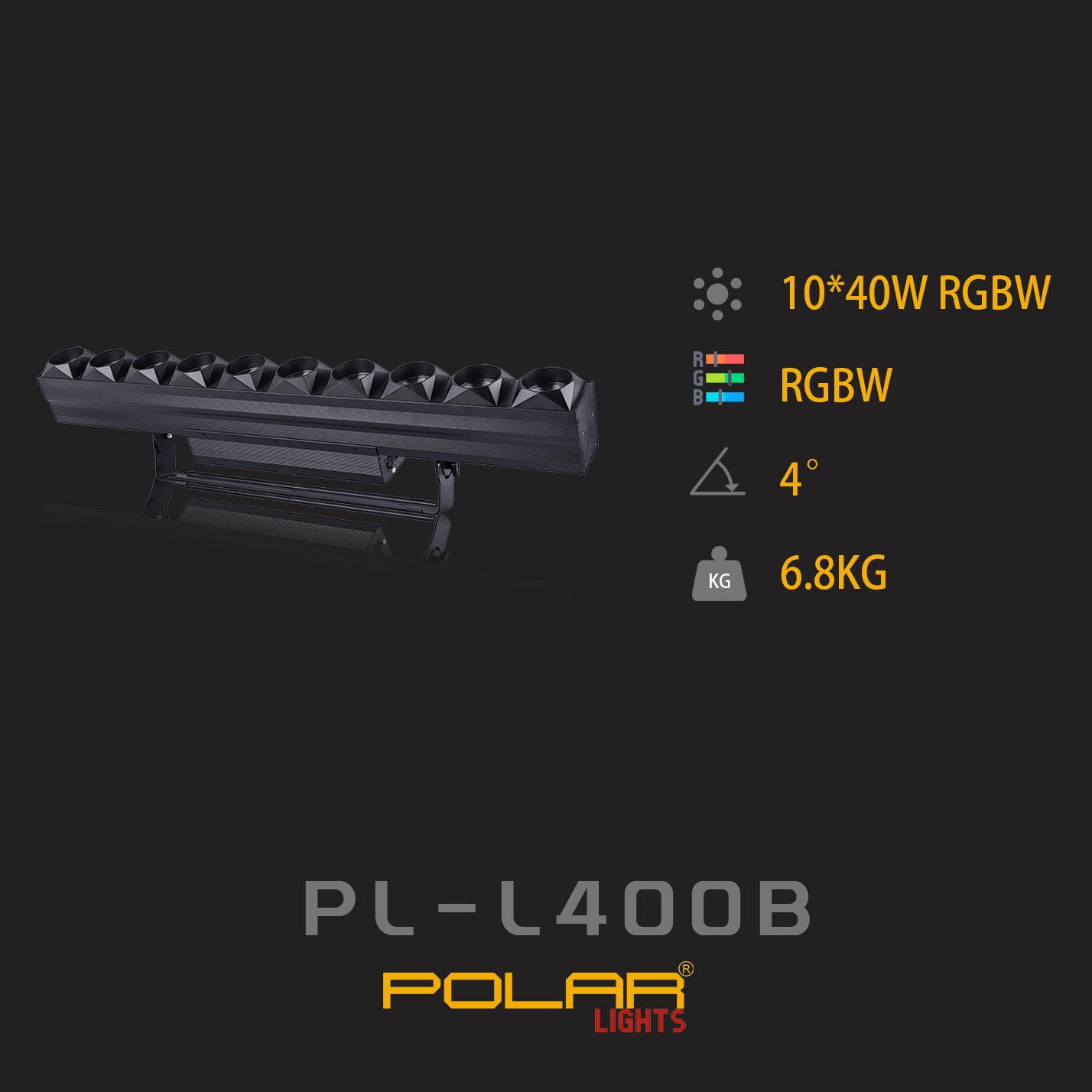 LED 10x40W Diamond Beam