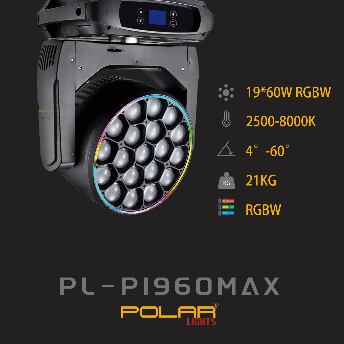  LED 19*60W Big Bee-eye