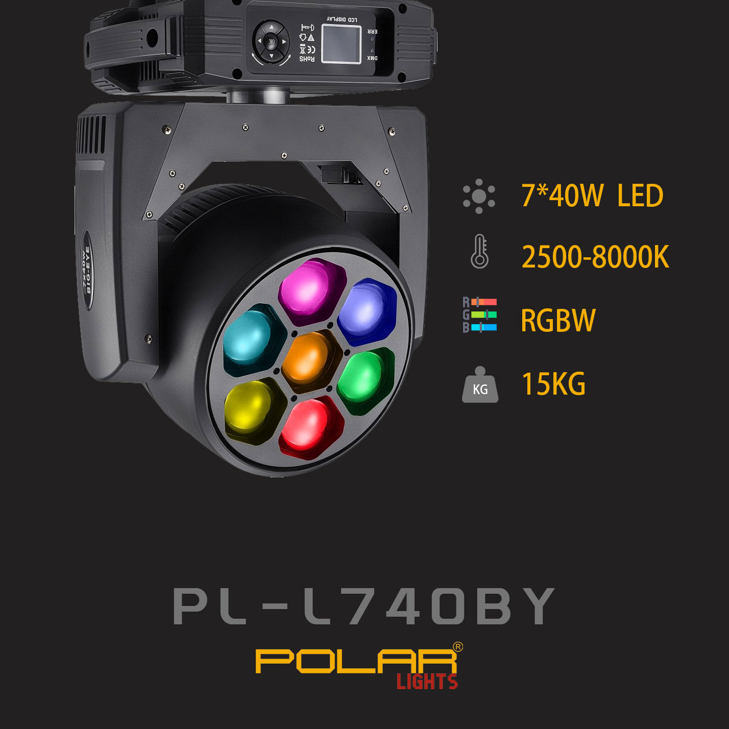 LED 7*40W Big Bee-eye Moving Head