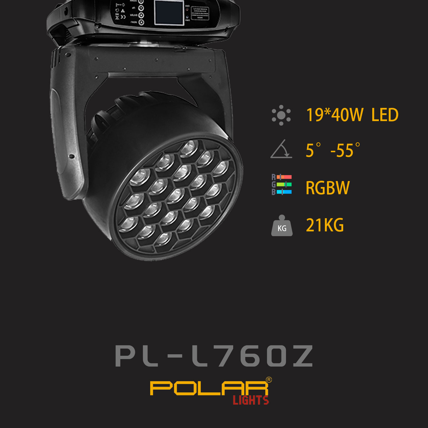 LED 19*40W Moving Head with Zoom